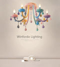 Modern ceiling lamp for children's room with light-filled sockets