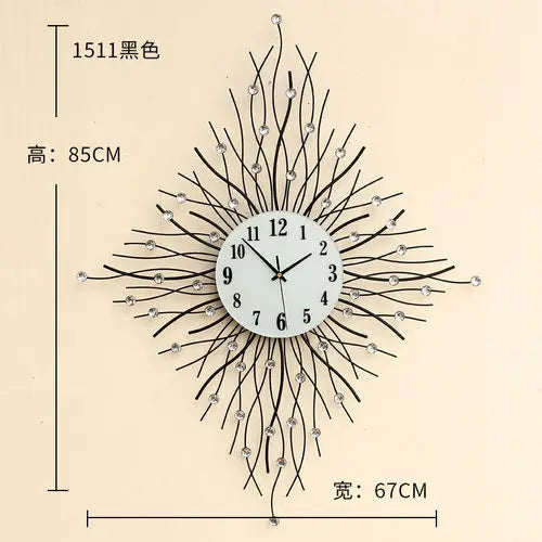 European unique metal clock with pendulum design - Style13