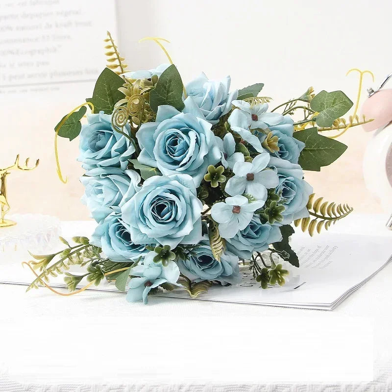 Bouquet of artificial rose wines for decoration and party gift - view 6