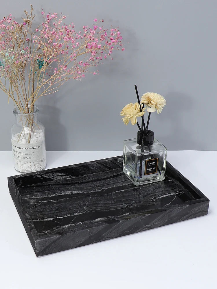 Storage box in travertine and natural marble luxury - view 2