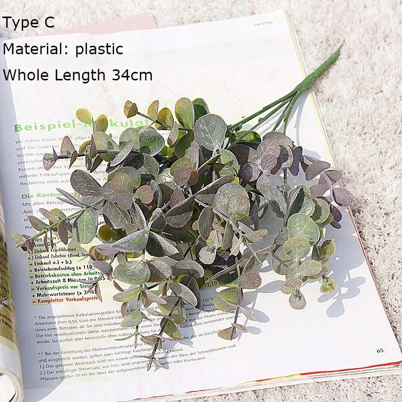 Artificial silk leaf branch for interior decoration and wedding - view 5