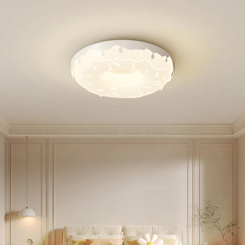 Modern girly style donut ceiling lighter simple and elegant - view 4
