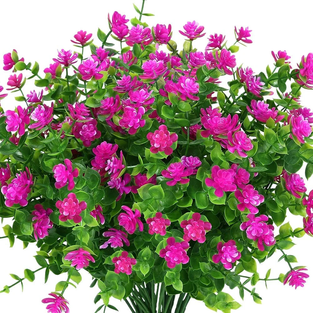 Artificial uv-resistant flowers for outdoor and garden - Red Purple