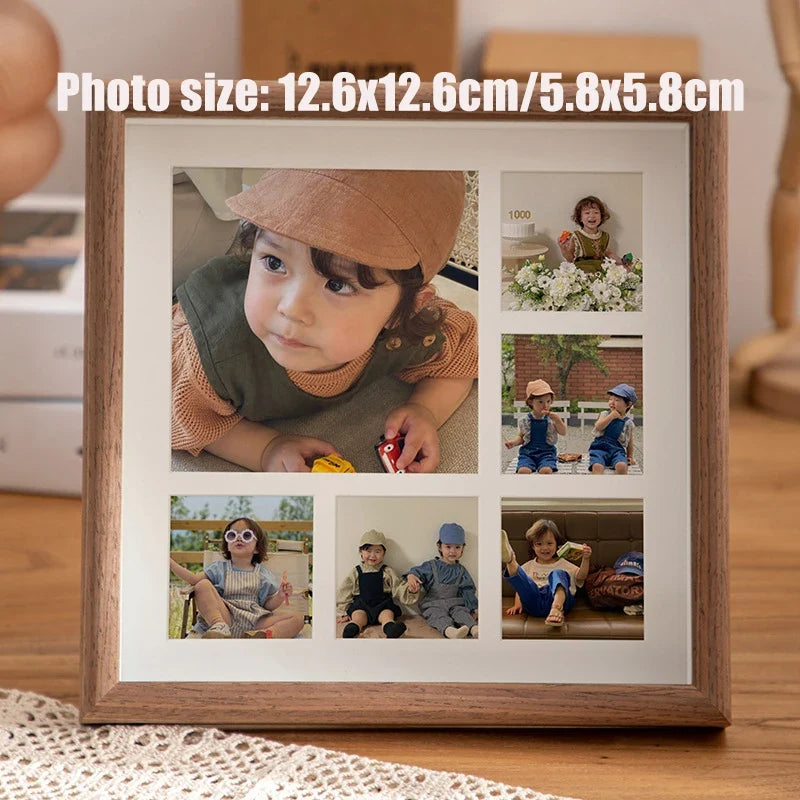Vintage wooden picture frame for wall decoration - 23x23cm-5 1 / 23x23cm