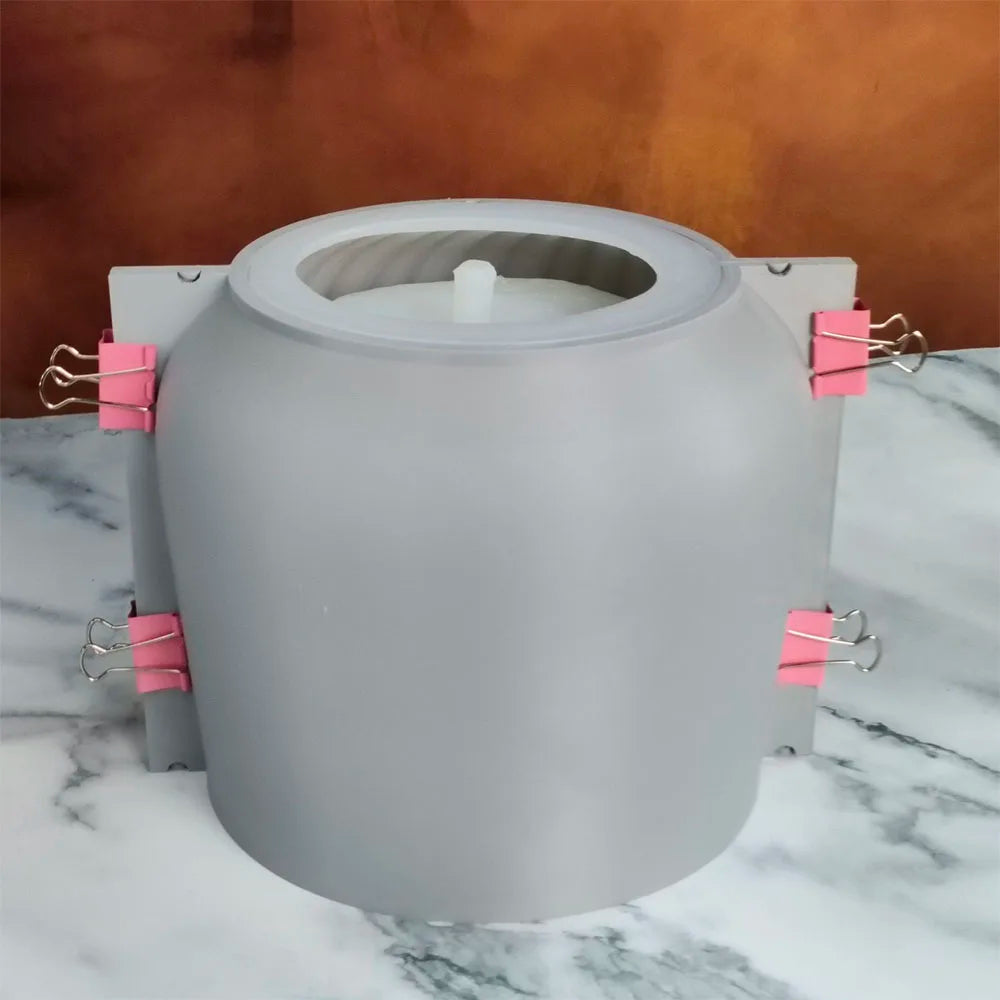 Modern silicone mould for light and luxurious concrete flower pot - view 4