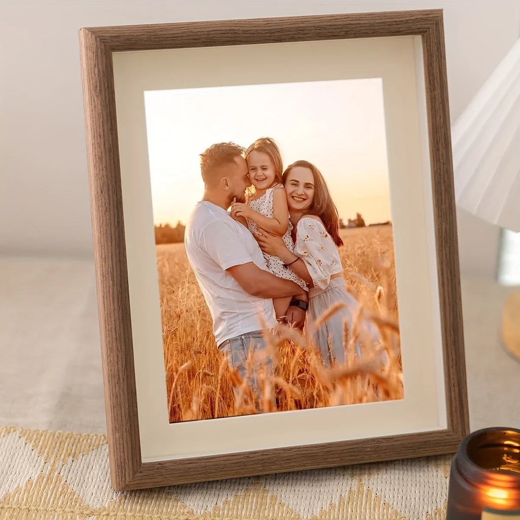 Personalized Wooden Photo Frame with Custom Greeting Card, 5-6 Inches - view 5