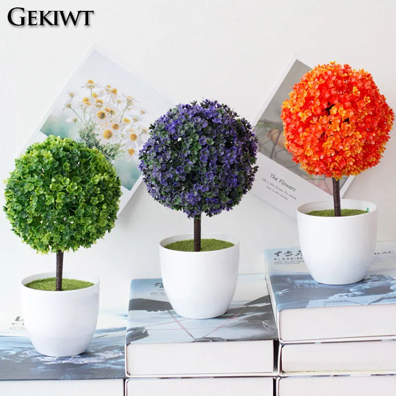 Bonsai artificial tree with flowers for interior decoration - view 4