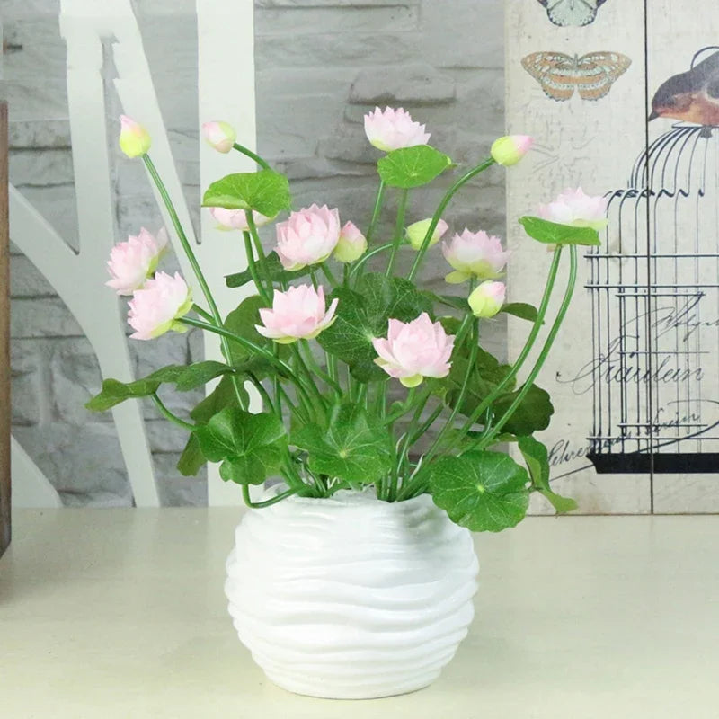 Artificial plants mini silk decoration for indoor garden and table - view 5