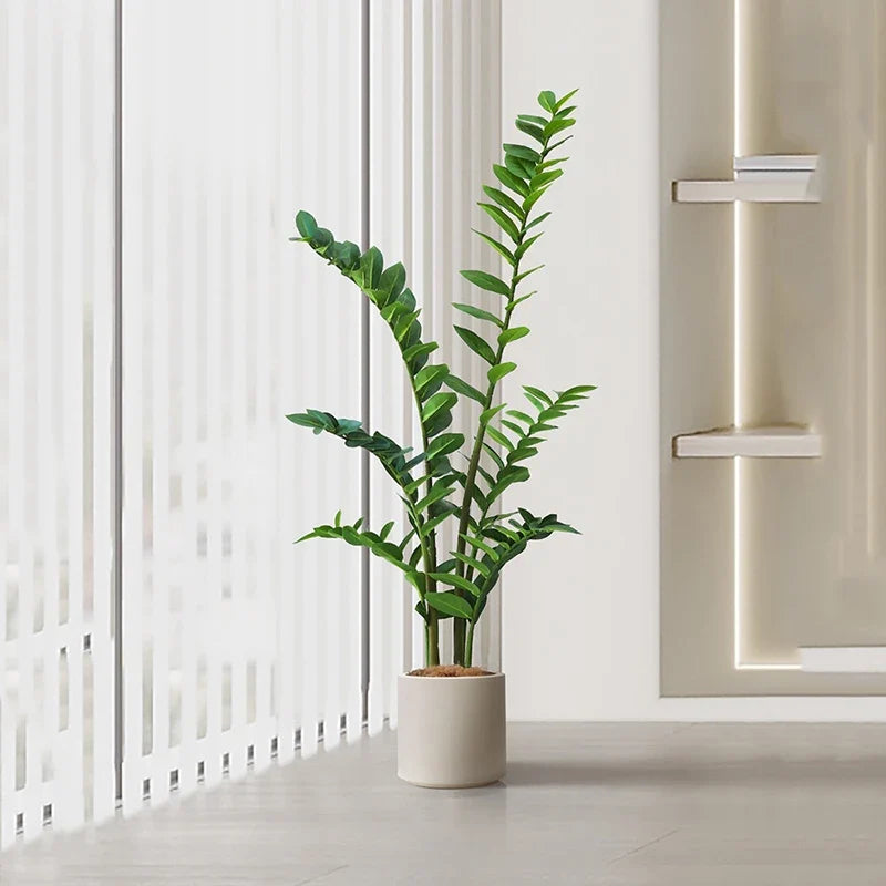 Artificial plants tropical silver tree decorative plastic realistic - view 4