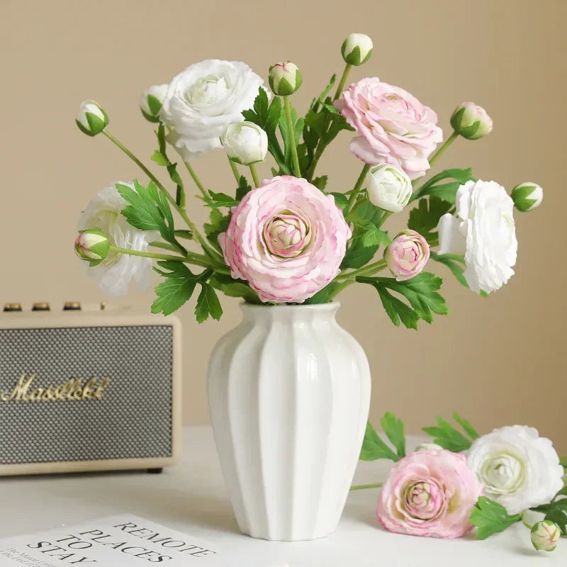 Artificial silk flowers decorative lotus branch realistic - view 3