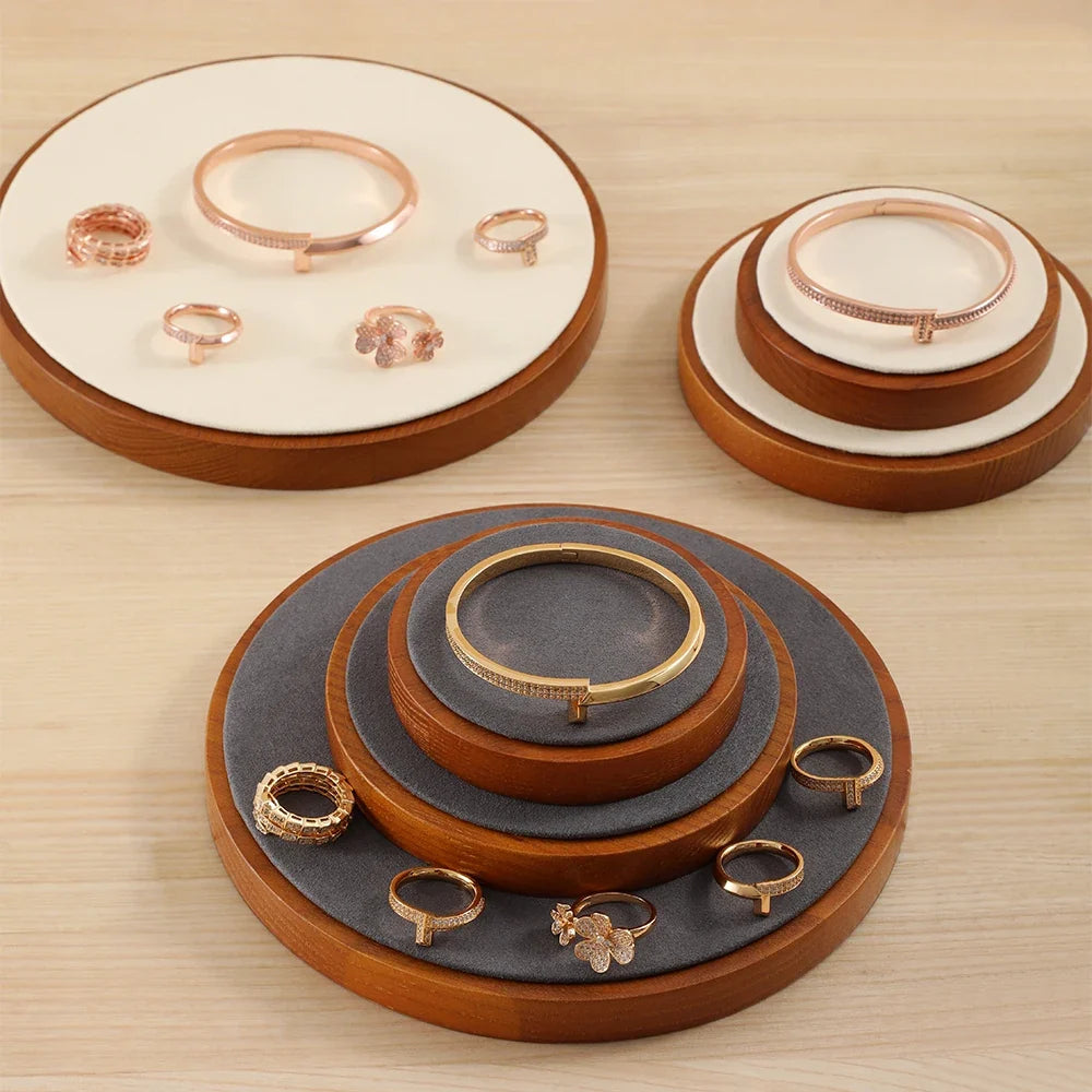 Wooden jewelry display for earrings and bracelets - view 4
