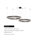 Circular pendant light in glass design modern and minimalist - D 80-100cm / 3 modifiables