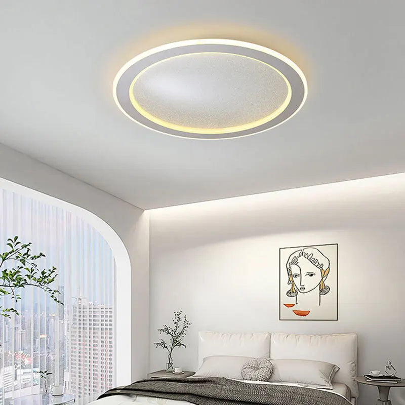 Modern LED ceiling lamp in the shape of a ring for interior decoration - view 6