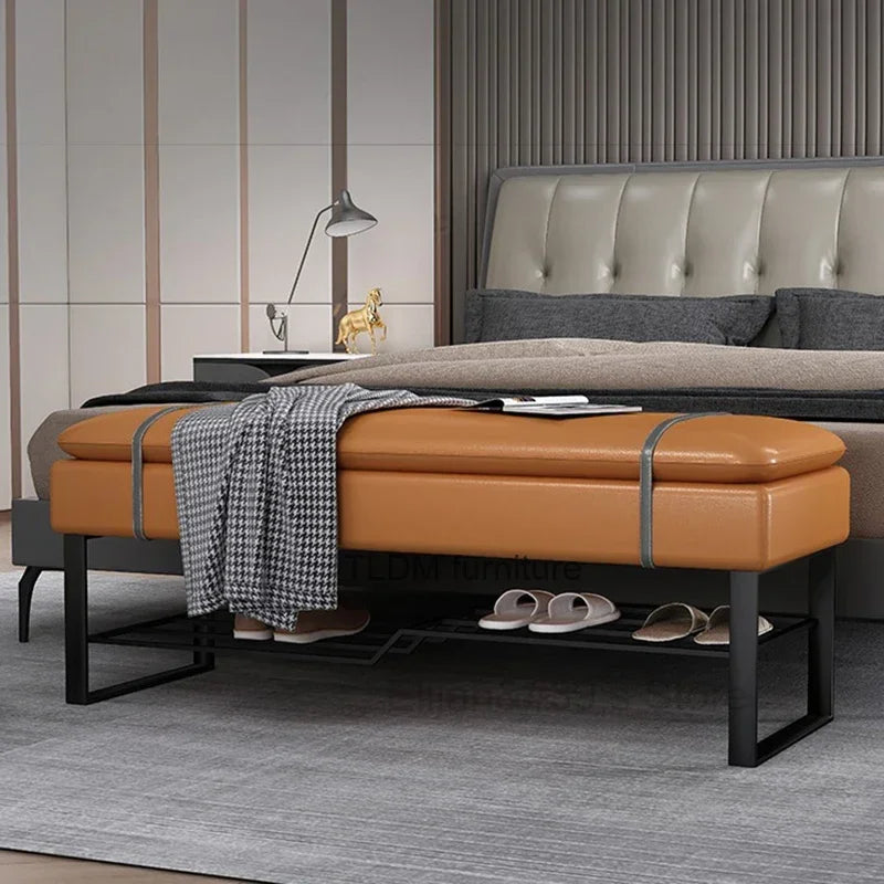 Luxury shoe bench for an elegant interior
