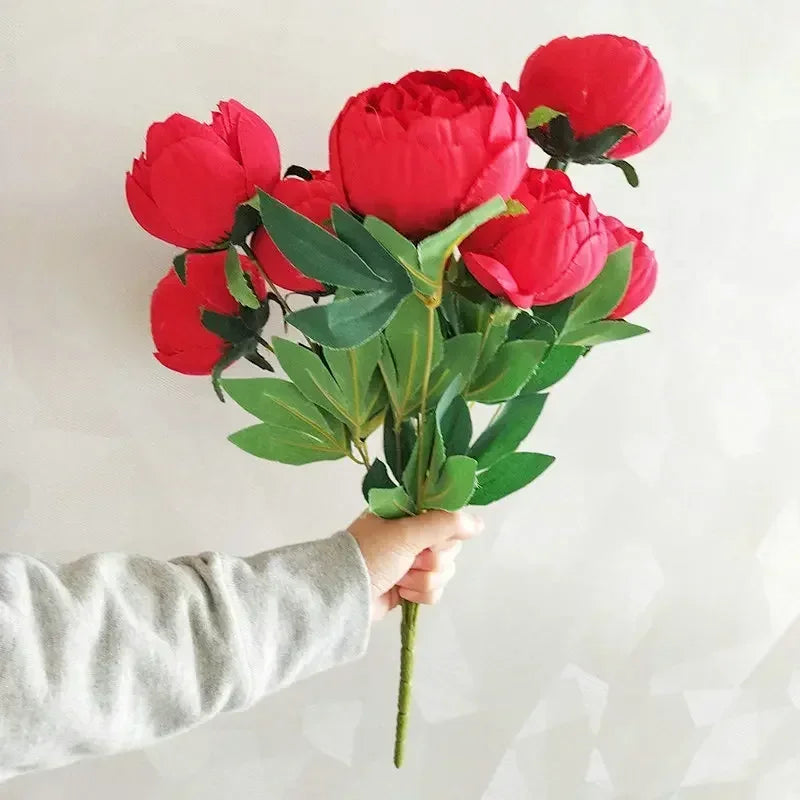 Artificial peonies bouquets for elegant interior decoration - view 2