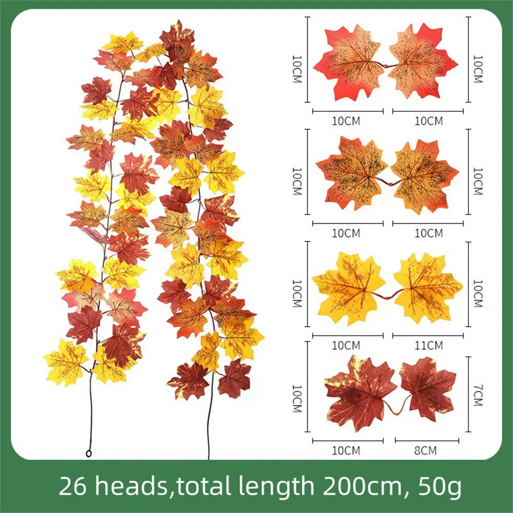 Autumn decoration maple leaf for thanksgiving - Orange