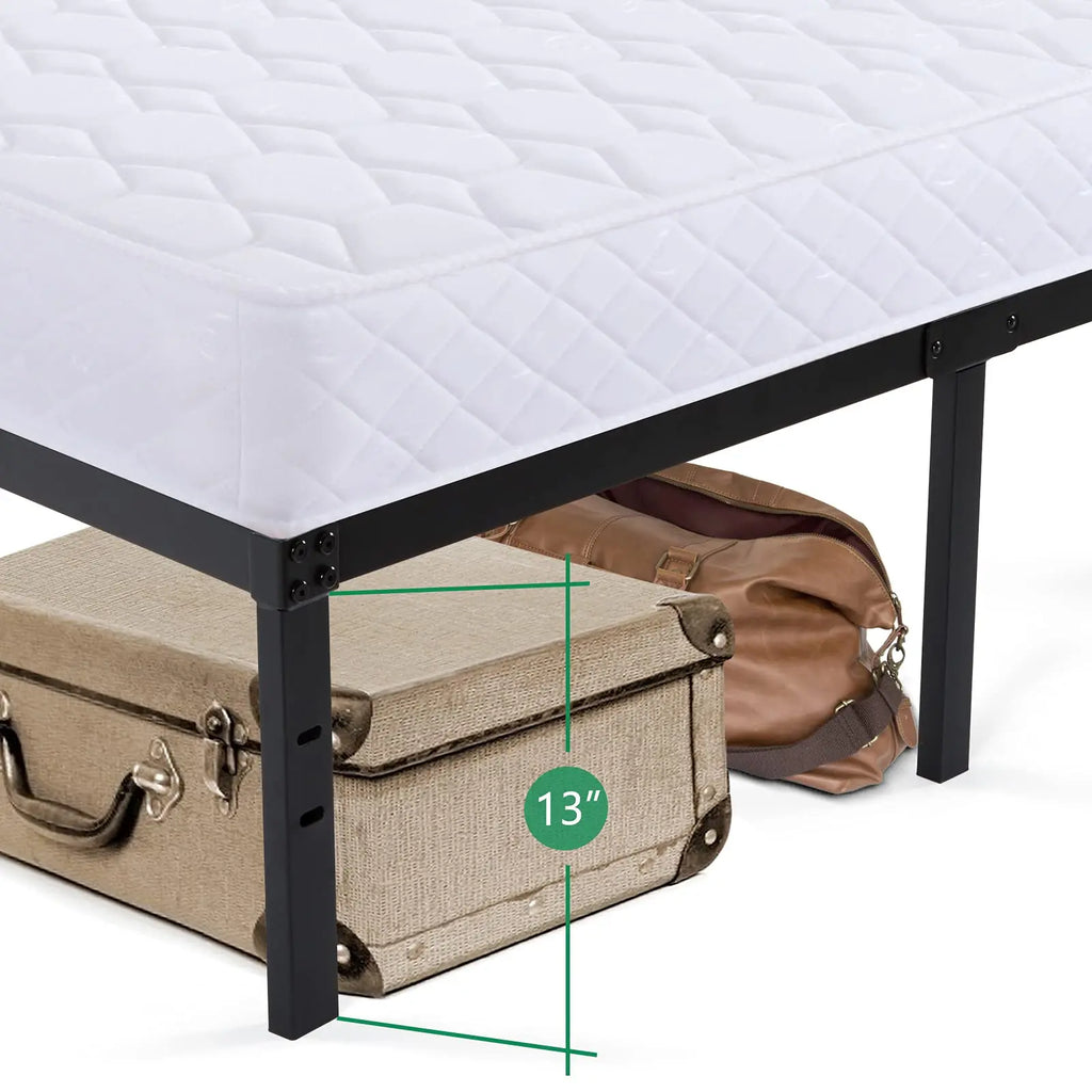 Bed Frame 16 Inch, Heavy Duty Bed Frame with Wooden Slats, 16 Inch Mattress Foundation/No Box Spring Needed - view 4