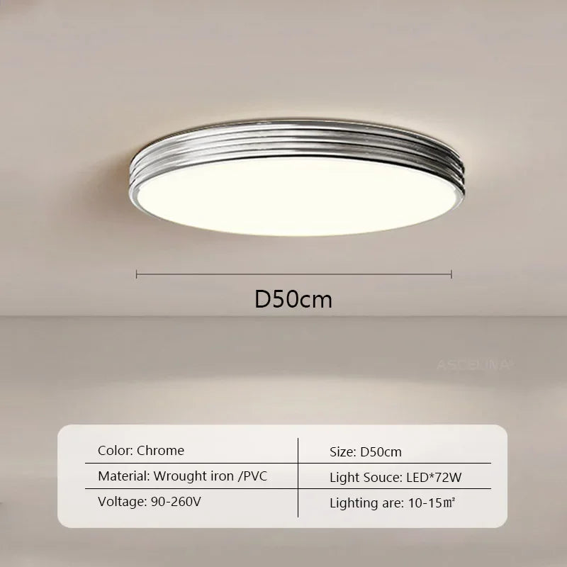 Nordic LED ceiling lamp medieval design for interior decoration - S50CM / Trichromatic Light