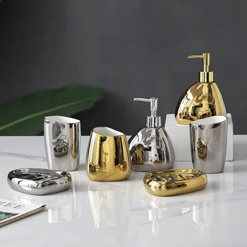 Ceramic bathroom accessories for interior decoration - view 2