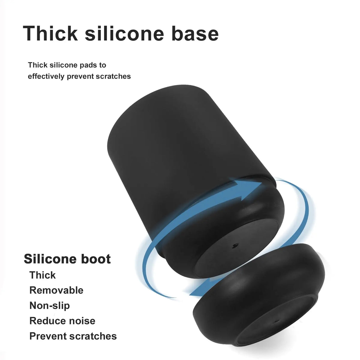Matte Black toothbrush holders for bathrooms with silicon boot, Modern tooth brushing and toothpaste holder cup for bathroom Org - view 3