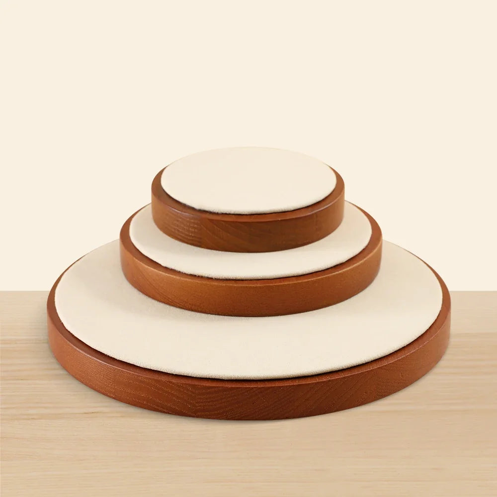 Wooden jewelry display for earrings and bracelets - view 2