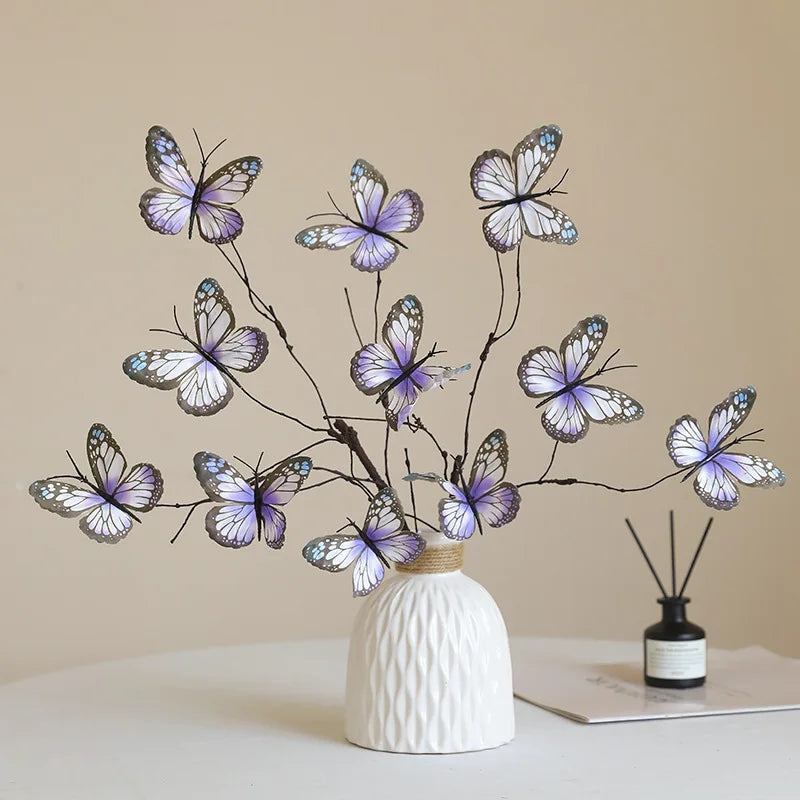 Artificial butterfly flower branch for creative decoration and wedding - view 2