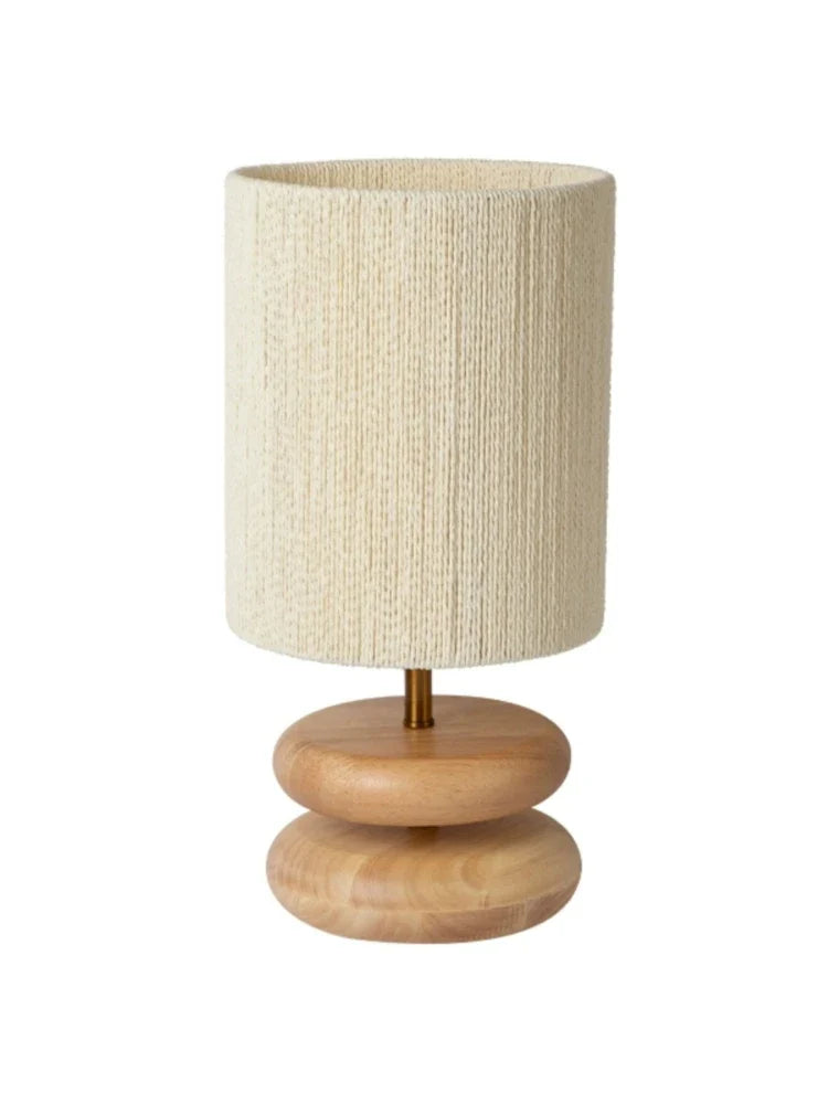 Solid Wood Design Creative Walnut Color Living Room, Study, Bedroom, Bedside, Japanese Style Atmosphere Decoration E27 Desk Lamp - view 6