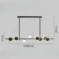 Minimalist chandelier for elegant and simple interior decoration - L140cm / 3 couleurs changeables