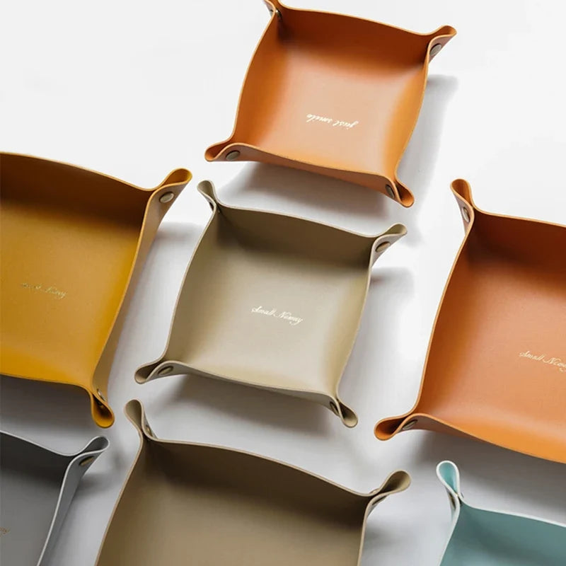 Leather storage tray for office and jewelry - view 10