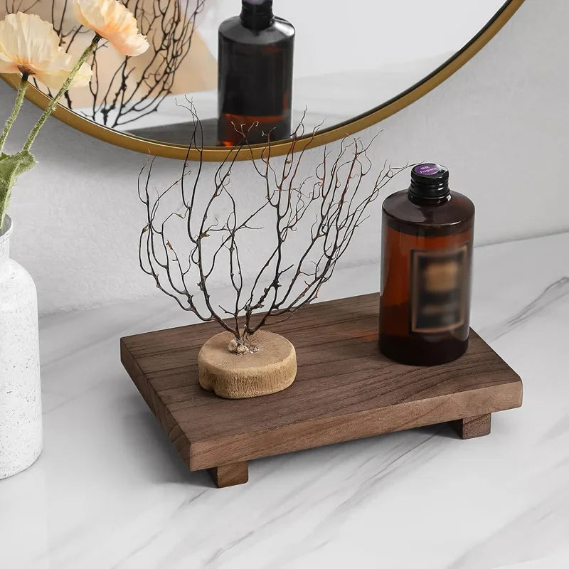 Wooden stand top for storage and decoration - view 3