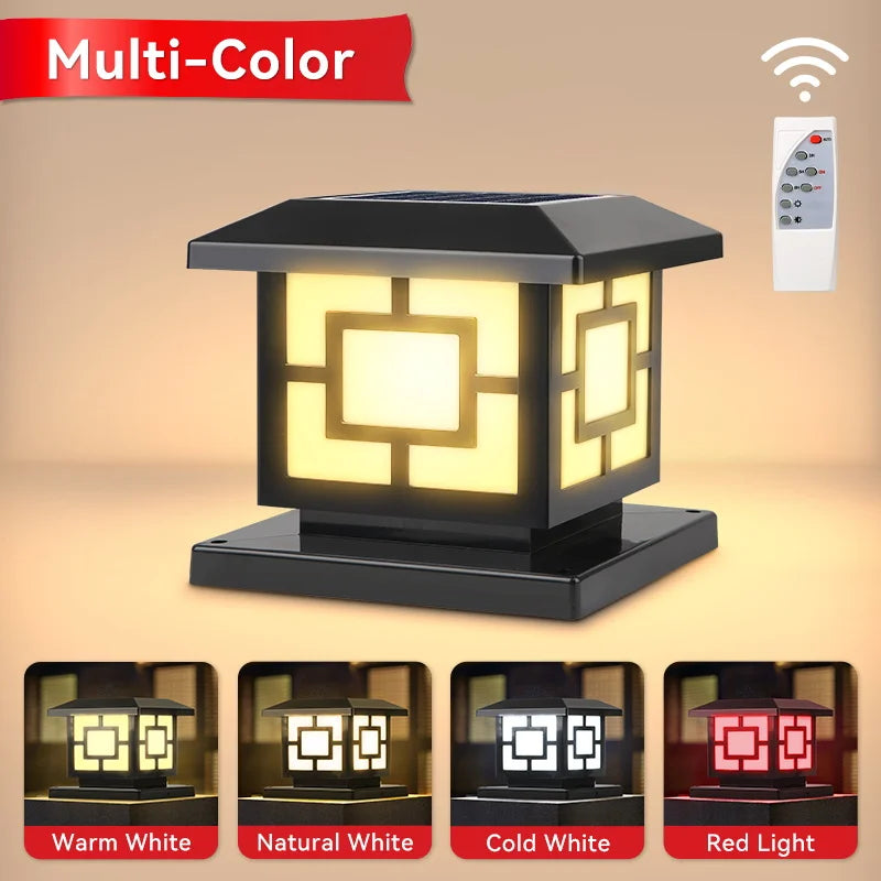 Waterproof led solar lamps with remote control for garden - view 3