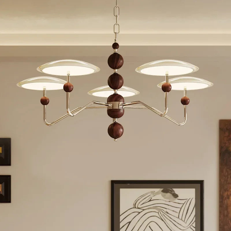 Modern Nordic design flying saucer with led light