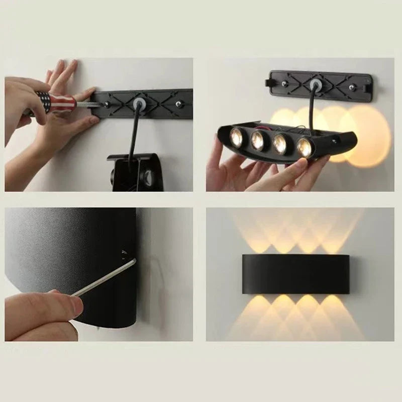 Waterproof led wall sconce for modern lighting - view 3
