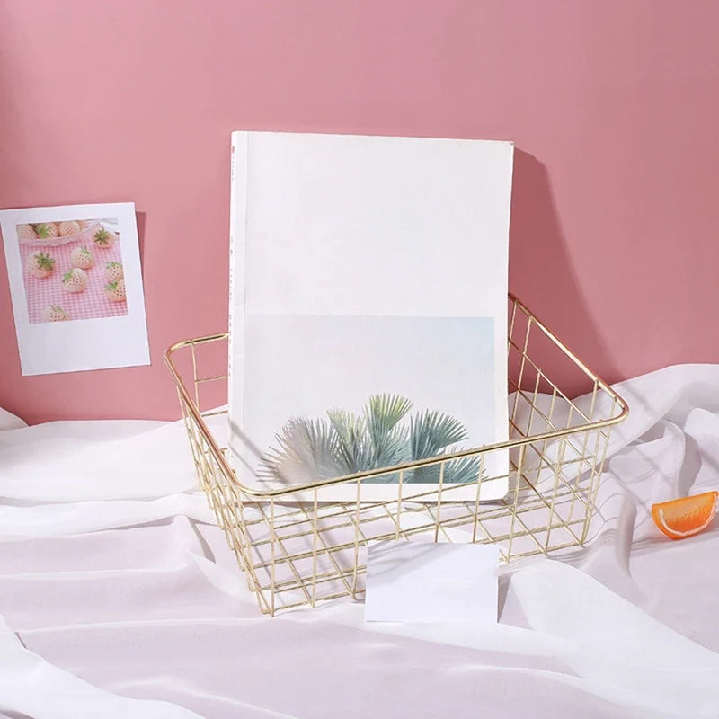 Iron basket for storage at home and bathroom - view 6