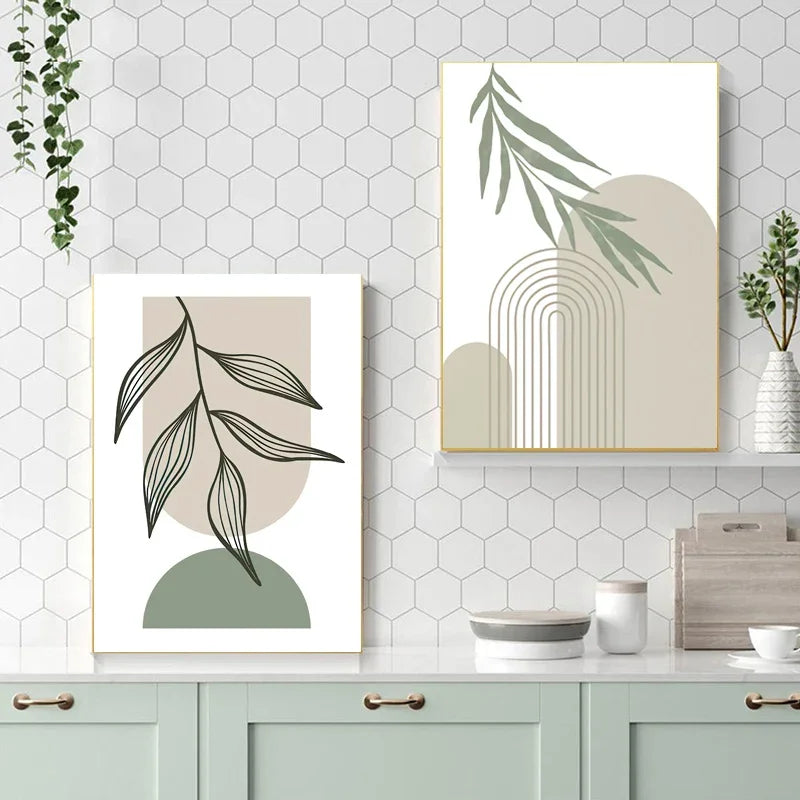 Abstract geometrical wall decoration boho style modern - view 6