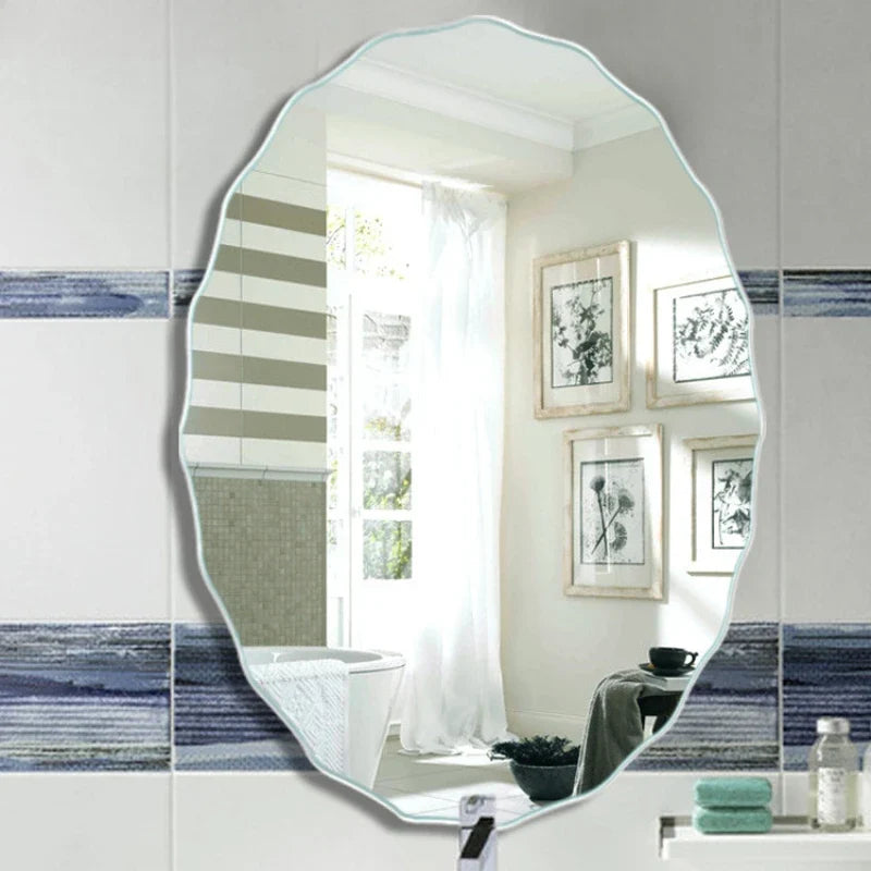 Decorative mirror in macrame oval for interior decoration - view 3