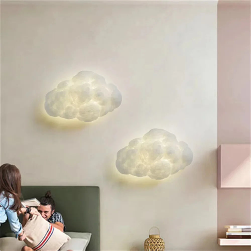 LED wall sconce in imitation decorative silk for children - view 2