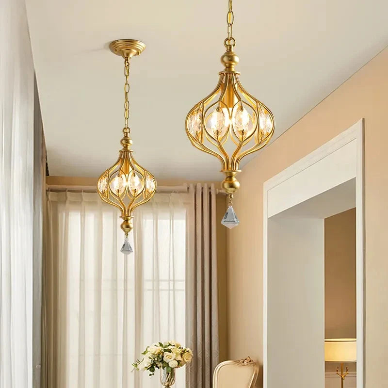 Crystal retro pendant light for elegant interior decoration - view 4