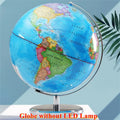 Luminous English globe with HD printing and 360 degree rotation - Globe Lamp without LED