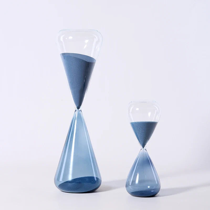Modern glass hourglass for decoration and office - view 5