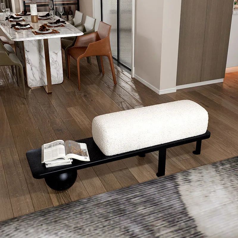 Nordic poufs in flannel creative design luxury for interior - view 4
