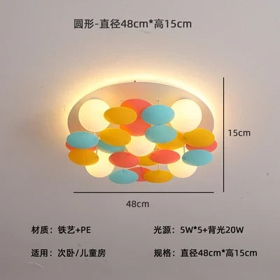 Led ceiling lamp romantic design for modern artistic decoration - Diameter 48 cm / Changeable