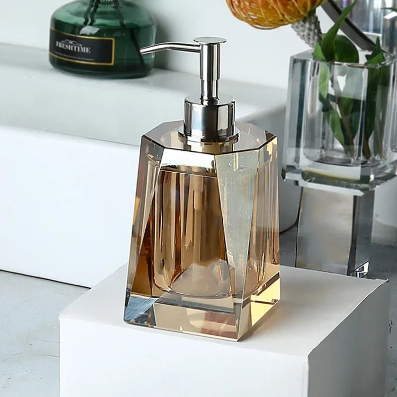 Glass soap dispenser luxury bathroom accessories - view 4