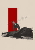 Abstract Retro Poster Inspired by Classic Films, Design 13 - 30X45cm Unframed / 13