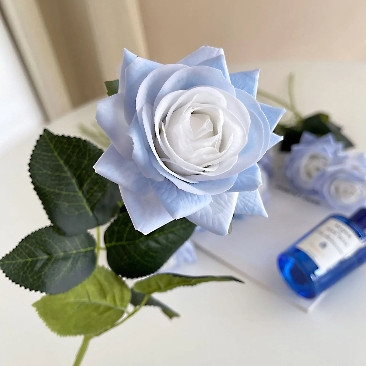 Set of 5 artificial moisturizing flowers for wedding and saint-valentin - view 2