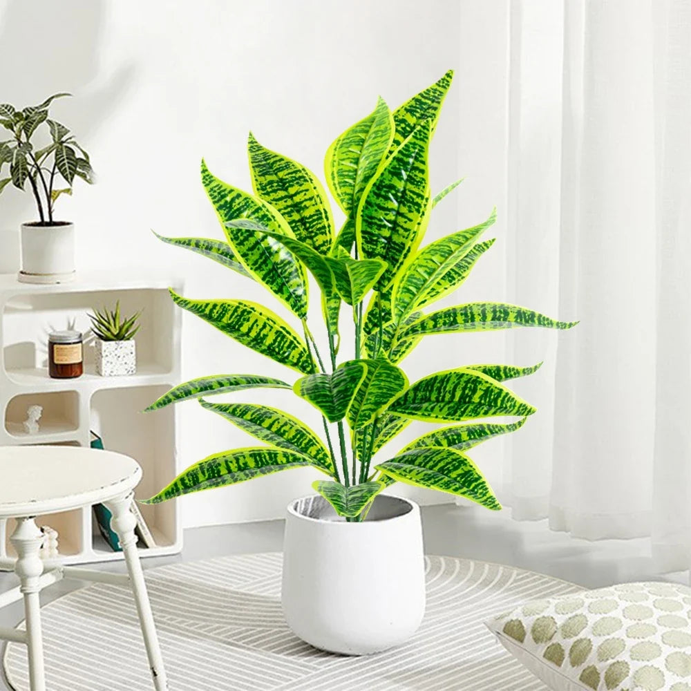 Artificial plant tropical monstera with decorative leaves for indoor garden - view 2