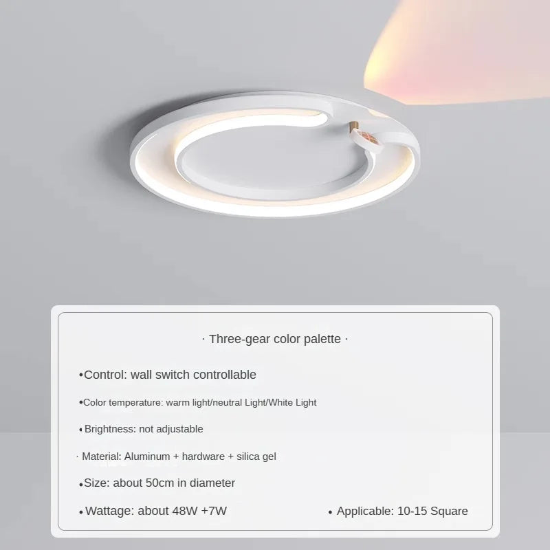 Modern led ceiling for a romantic and warm atmosphere - 40CM