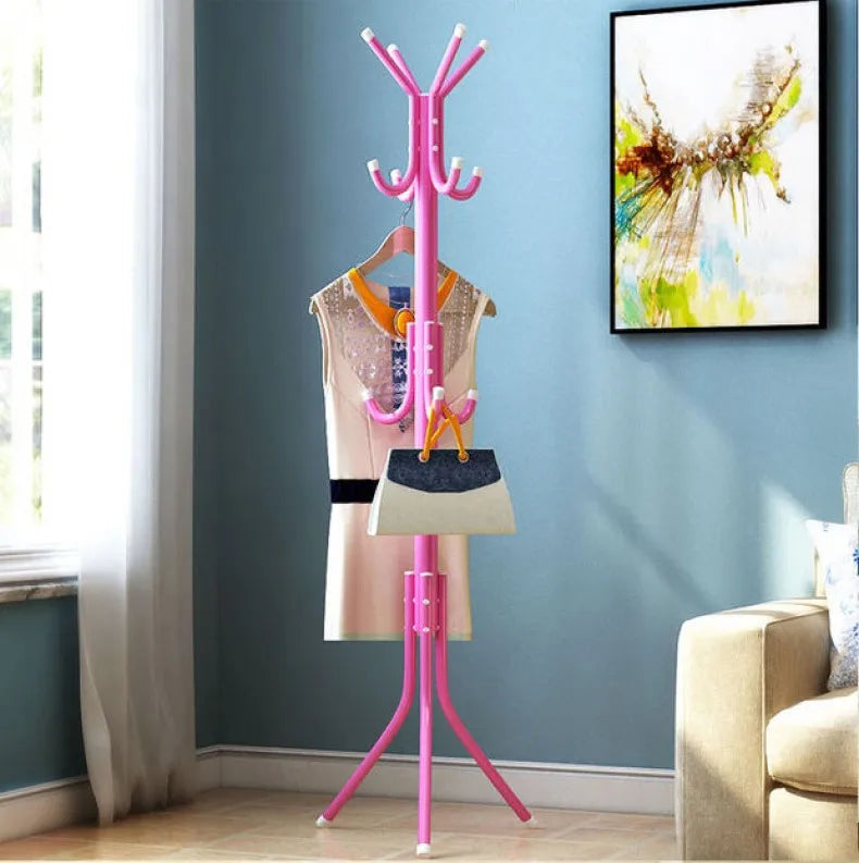 Metal coat holder with 9 hooks to organize your clothes - view 4