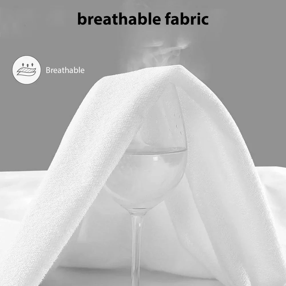 Fitted Sheet with Elastic Bands Non Slip Mattress Covers Waterproof for Single Double King Queen Bed,90/100/140/160/180/200cm - view 3