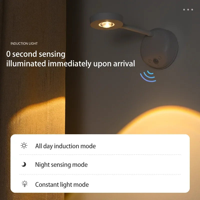 Wireless smart wall sconce with human detection and variable intensity - view 4